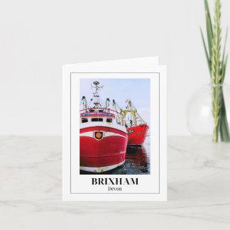 Brixham Harbour, English Riviera, Devon Karte