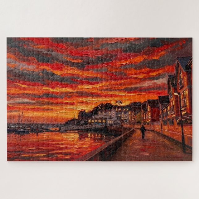 Brixham Sunrise: Gallery Edition Puzzle (Horizontal)