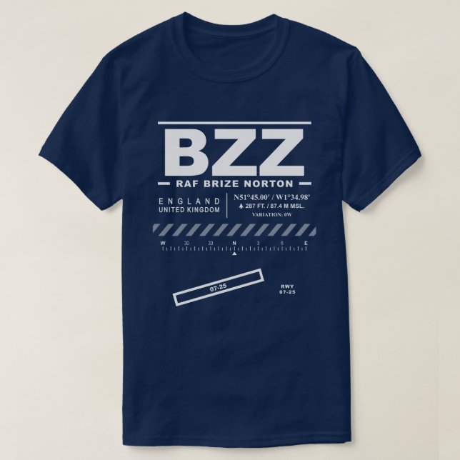 Brize Norton Airport BZZ T - Shirt (Design vorne)