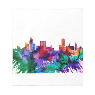 Brno Skyline Notizblock