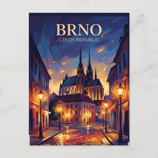 Brno Tschechien Postkarte (Vorderseite)