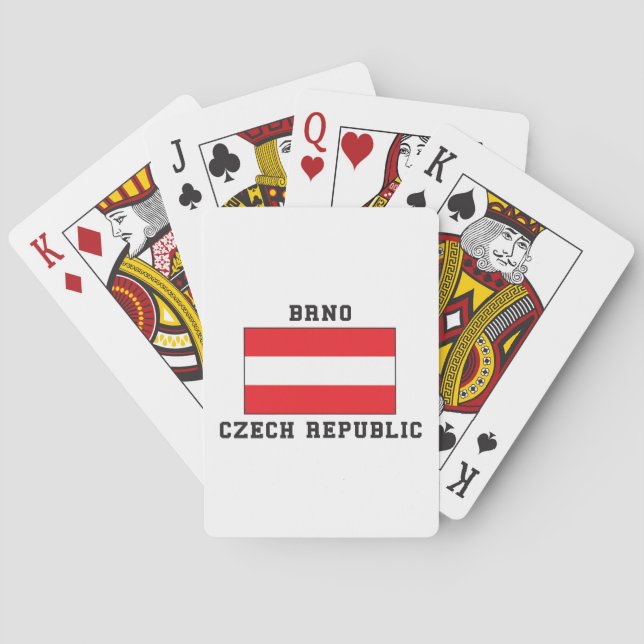 Brno, Tschechische Republik Spielkarten (Rückseite)