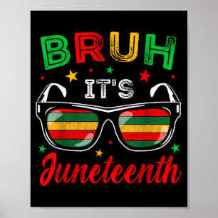 Bro 19. Juni 1865 Afroamerikanische Jungen Mädchen Poster