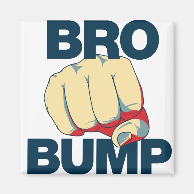 Bro Bump Funny mens Magnet (Vorne)