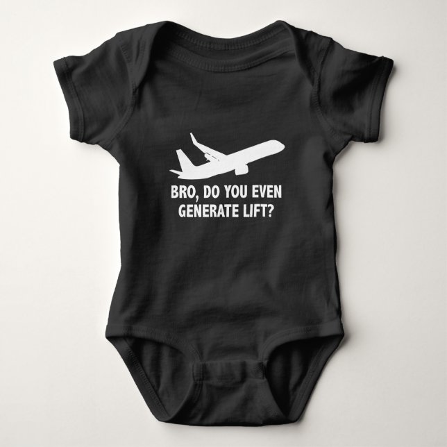 Bro, erzeugen Sie überhaupt einen Aufzug? Baby Strampler (Vorderseite)