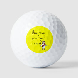 Bro haben Sie Jesus Christlichen Jesus gelb gefund Golfball