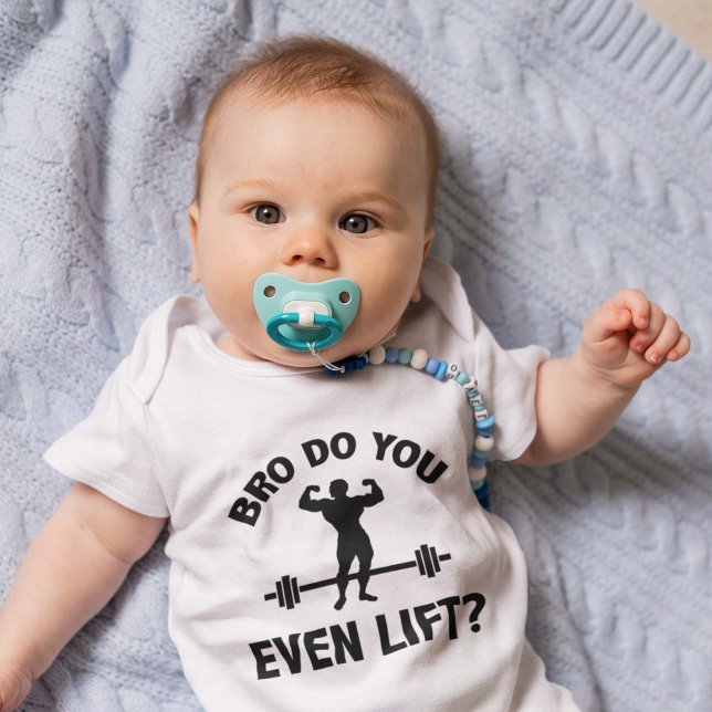 Bro, heben Sie sich überhaupt? Baby Strampler (Bro do you even lift bodysuit)