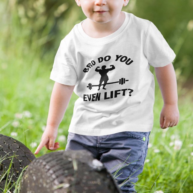 Bro, heben Sie sich überhaupt? Baby T-shirt (bro do you even lift)