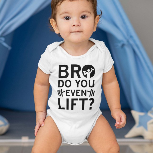 Bro Hubst du überhaupt? Baby Strampler (bro do you even lift)