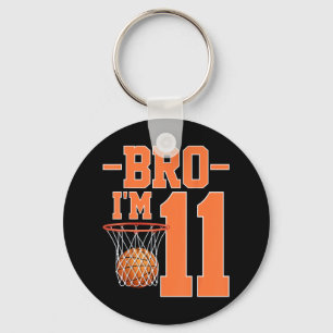 Bro Im 11 Jahre alt Basketball Spieler 11. Geburts Schlüsselanhänger