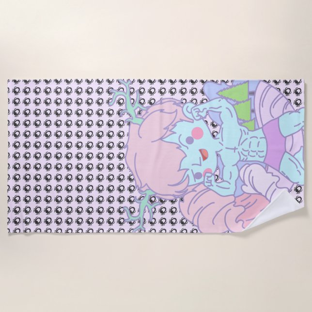 Bro- Karo ich für Ticken Badetuch (kein Text) (Vorderseite)