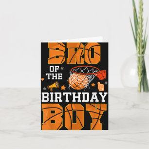 Bro of the Birthday Boy Basketball B-day Decoratio Karte