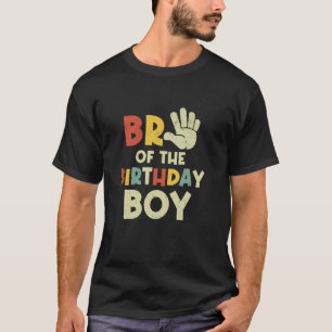 Bro of the Birthday Boy Hallo 5 Jahre alt Tag Fa T-Shirt