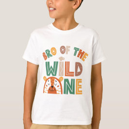 Bro of the Wild One Dschungel Thema 1. Geburtstag T-Shirt