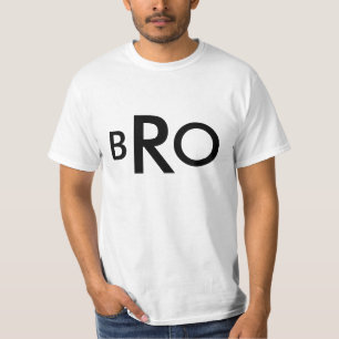 BRO Shirt in einem großen Schriftart für einfach
