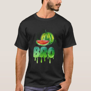 Bro Watermelon T-Shirt Cooler Sommer Tropisches Ob
