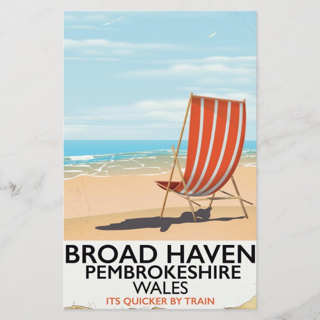 Broad Haven, Pembrokeshire, Wales Briefpapier (Vorderseite)