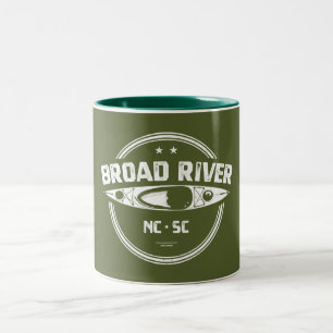 Broad River North Carolina South Carolina Kayaking Zweifarbige Tasse