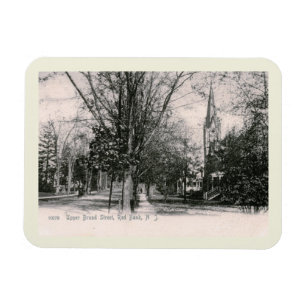 Broad St., Red Bank, NJ 1906 im Vintage-Stil Magnet