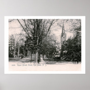 Broad St., Red Bank, NJ 1906 im Vintage-Stil Poster