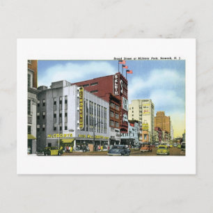 Broad Street, Newark, NJ Postkarte