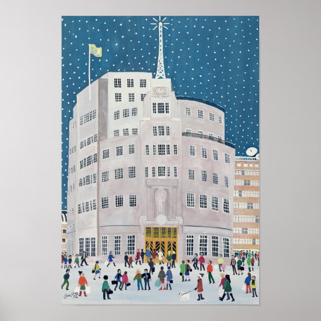 Broadcasting House der BBC Poster (Vorne)