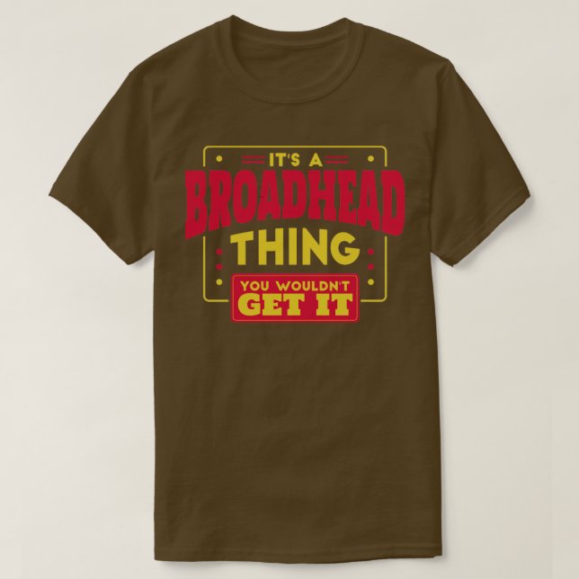 Broadhead T-Shirt (Design vorne)