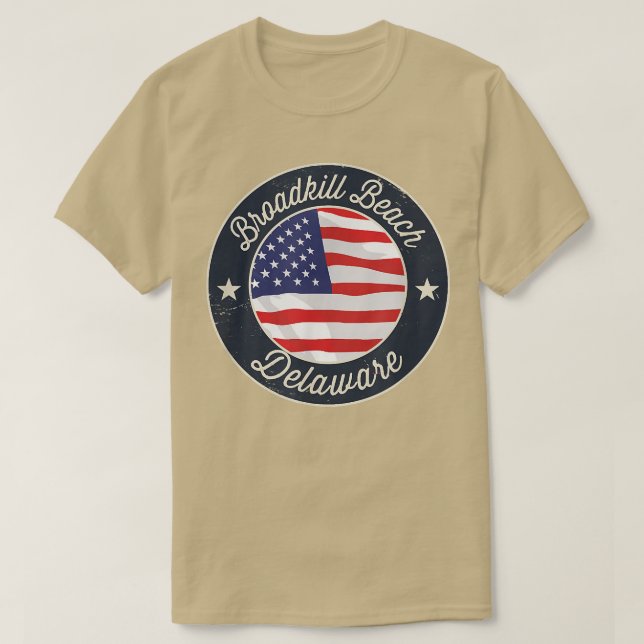Broadkill Beach - Patriotic Delaware Souvenir T-Sh T-Shirt (Design vorne)