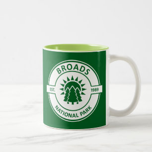Broads National Park Sun Trees Zweifarbige Tasse
