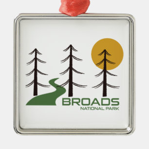 Broads National Park Trail Ornament Aus Metall
