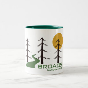 Broads National Park Trail Zweifarbige Tasse