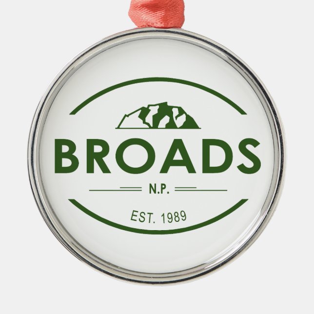 Broads Nationalpark Ornament Aus Metall (Vorne)
