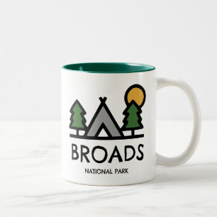 Broads Nationalpark Zweifarbige Tasse