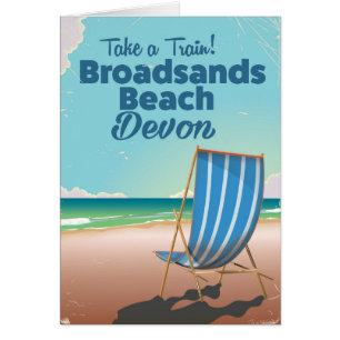 Broadsands Beach Devon Vintage-Reiseplakat