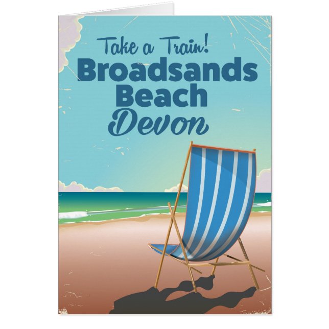 Broadsands Beach Devon Vintage Reiseplakat (Vorne)