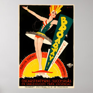 Broadway 1929 Filmplakat-Druck A5-A1 20er Klassike Poster