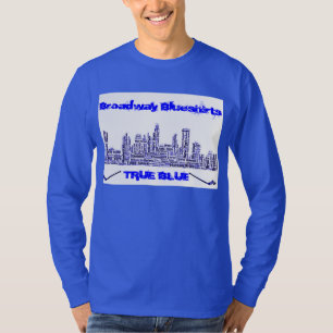 Broadway Blueshirts wahres blaues Longsleeve T-Shirt
