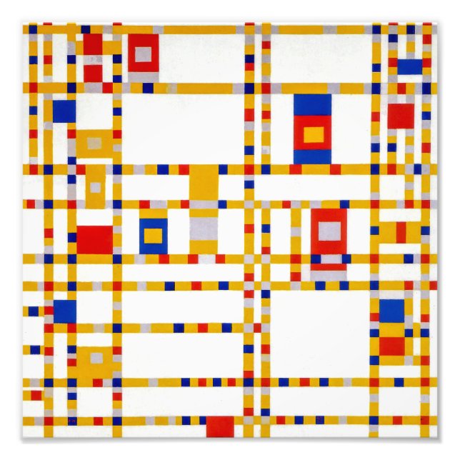Broadway Boogie Woogie | Piet Mondrian | Fotodruck (Vorne)