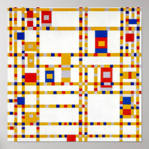 Broadway Boogie Woogie   Piet Mondrian   Poster