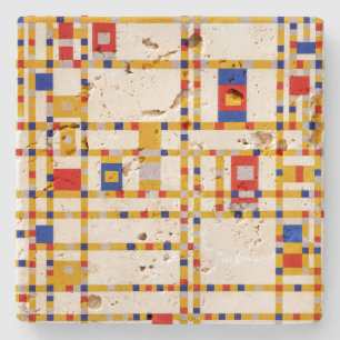 Broadway Boogie Woogie   Piet Mondrian   Steinuntersetzer