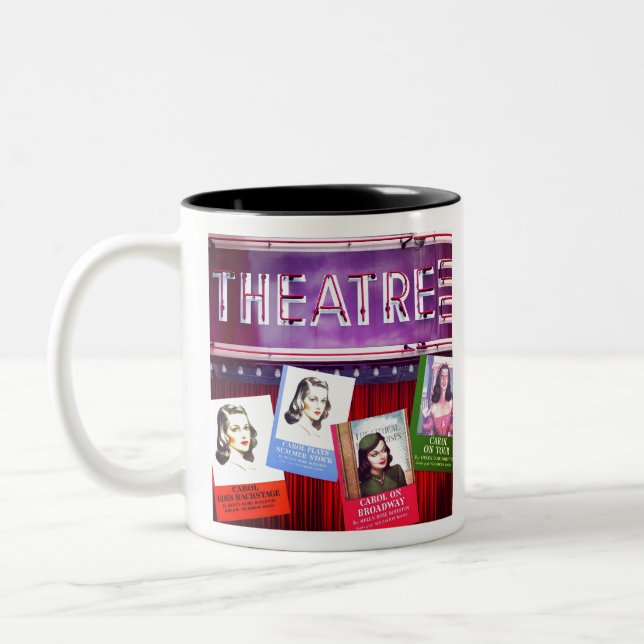 Broadway Bound! Zwei-Tone-Kaffee-Tasse Zweifarbige Tasse (Links)