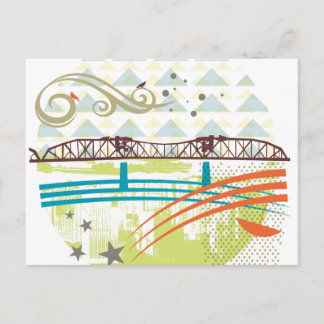 Broadway Bridge Portland Postcard Postkarte