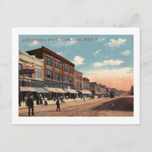 Broadway, Buffalo, New York Vintage Postkarte