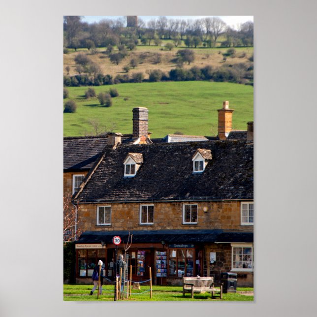 Broadway Cotswolds Worcestershire England Poster (Vorne)
