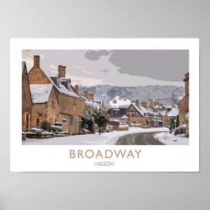 Broadway-Eisenbahn-Plakat Poster