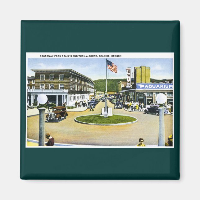 Broadway from Trail's End Turn-A-Round, Seaside, O Magnet (Vorne)