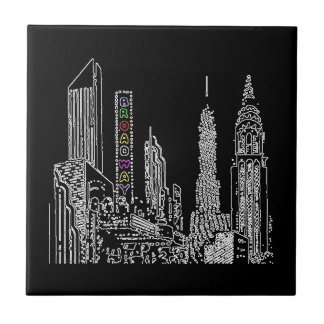 Broadway-Grenze Fliese