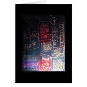 Broadway ~ Karte / Einladungen
