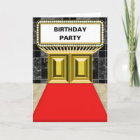 Broadway Lights Marquee Roter Teppich Geburtstagsp