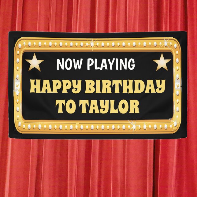 Broadway Marquee mit benutzerdefiniertem Text Banner (Von Creator hochgeladen)